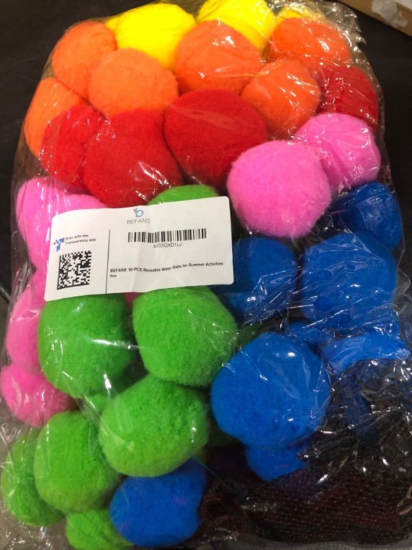 Photo 1 of 90 Pcs Reusable Water Balls, Reusable Water Balloons for Outdoor Toys and Games, Water Toys for Kids and Adults Boys and Girls - Summer Toys Ball for Pool and Backyard Fun Multicolor 90