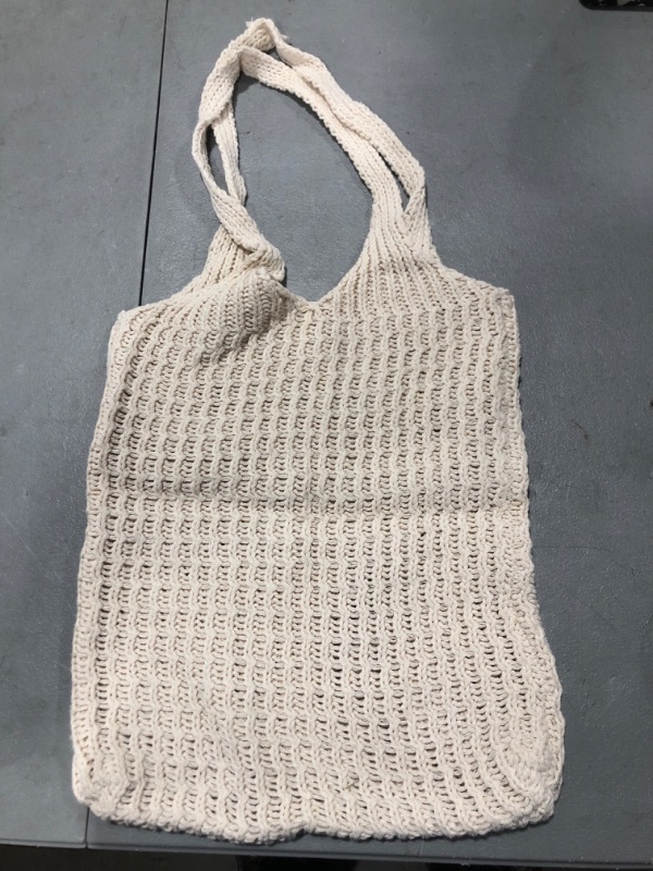 Photo 1 of Cream color knit bag