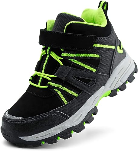 Photo 1 of brooman Kids Waterproof Hiking Boots Boys Girls Outdoor Adventure Shoes