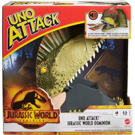 Photo 1 of 
UNO Attack Jurassic World Domination Card Game for Kids with Dinosaur Card Launcher
