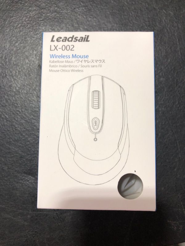 Photo 1 of LeadsaiL Wireless Mouse for Laptop, 2.4G Portable Slim Cordless Computer Mouse Less Noise for Laptop Optical Mouse with 6 Buttons,USB Mouse for Windows 10/8/7/Mac/MacBook Pro/Air/HP/Dell/Lenovo/Acer