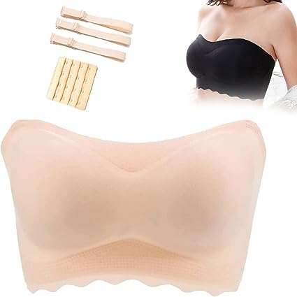 Photo 1 of Betty Bra Strapless Bras for Women 2023 New Push Up Bandeau Wireless Convertible Bralette Seamless Lift Up Bra ---XXL