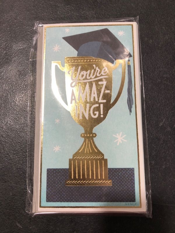Photo 2 of Hallmark Graduation Money Holder or Gift Card Holder Cards Assortment, You're Amazing (4 Cards with Envelopes) You're Amazing, 4 Cards with Envelopes