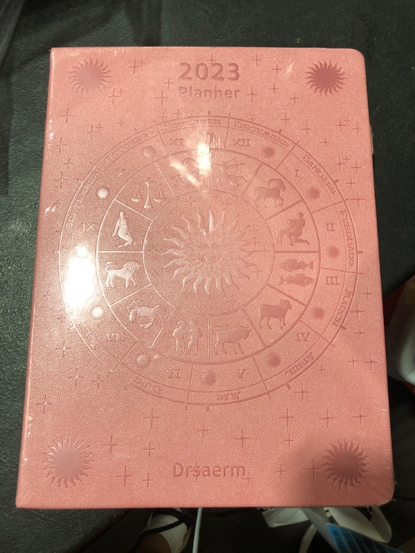 Photo 2 of 2023 daily weekly monthly planner with calendar 8.5 x 11 hardcover 2023-2024 happy planner planner weekly and monthly 2023 planner with stickers Rose Gold Astrology_1