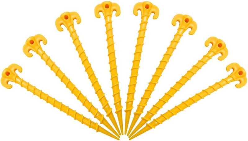 Photo 1 of Canopy Anchors Beach Tent Stakes Heavy Duty Screw Shape 16 pack 