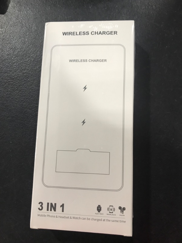 Photo 2 of Foldable Wireless Charger, 3 in 1 Wireless Charging Station,Qi Fast Wireless Charging Stand for iPhone 13/12/11 Series/XS MAX/XS/XR/X/8/8 Plus,Samsung Cell Phone,Apple Watch SE/6/5/4/3/2,AirPods Pro/2
