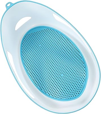 Photo 1 of Baby Bath Support, Lightweight Baby Bath Tub Support TPE Soft Silicone Comfortable Easy Cleaning for Newborn (Light Blue) 