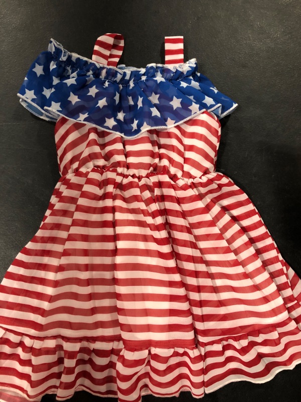 Photo 2 of (3-4 YRS) Independence Day Striped Dress