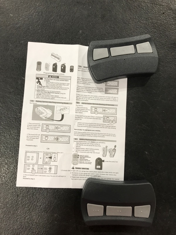 Photo 2 of 3-Buttons Remote for Overhead Door Garage Door Opener(2Pack)