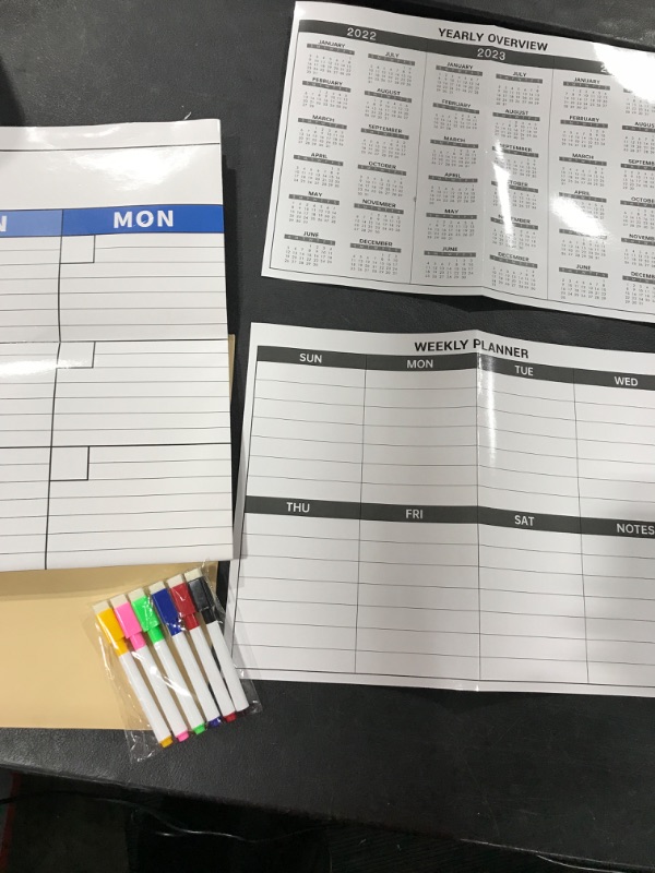 Photo 2 of Monthly Weekly Daily Planner Organizer with Markers and Eraser