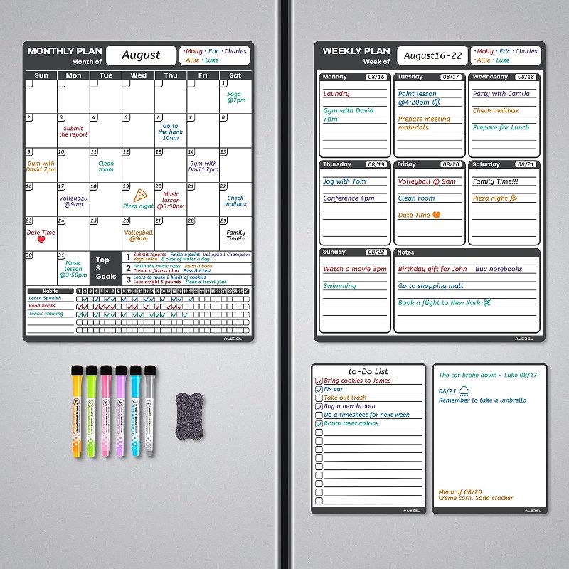 Photo 1 of Monthly Weekly Daily Planner Organizer with Markers and Eraser