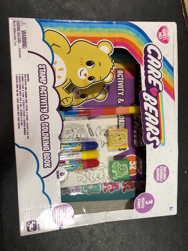 Photo 2 of Scenticorns Care Bears Stamp Activity Set - Create and Imagine with Care Bears for Arts and Crafts - Coloring Book, Scented Markers, Stamps for Kids 6283