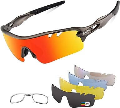 Photo 1 of BangLong Cycling Sunglasses, UV 400 Eye Protection Polarized Baseball Sports Running Bike Glasses for Men Women