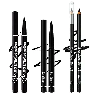 Photo 1 of 2 PACK ETEDES 3 Different Precision Eyeliners;Long Lasting,Waterproof,[3-in-1] Eyeliner *3; Black #-0623013 