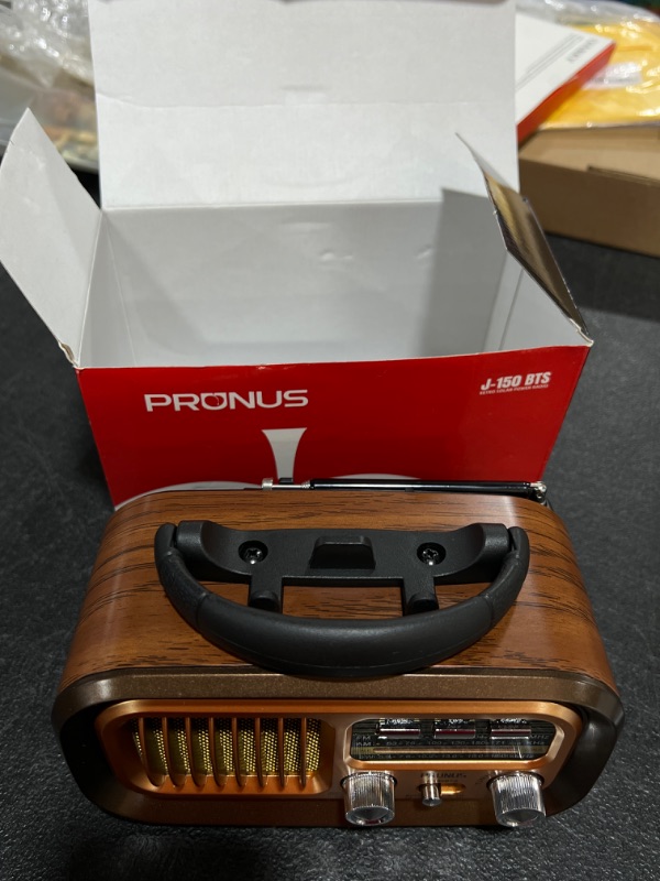 Photo 2 of ?2023 Newest? PRUNUS J-150 Small Retro Vintage Radio Bluetooth, Portable Radio AM FM Transistor with Best Sound, Solar/Battery Operated Radio/Rechargeable Radio, TWS, Support TF Card/USB Playing