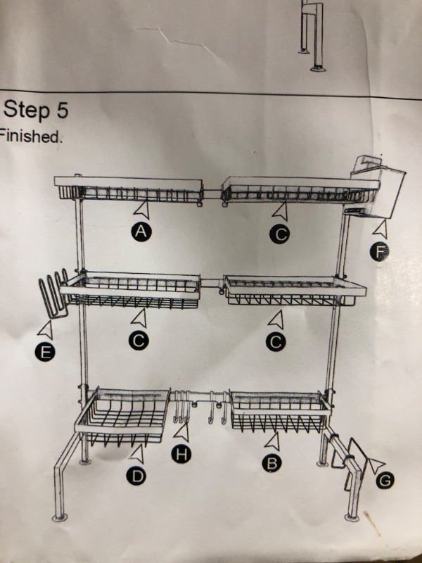 Photo 1 of  Dish Drying Rack Display Adjustable Large 2 Tier Dish Drainer for Storage Kitchen Counter Organization, Stainless Steel