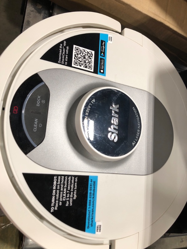 Photo 5 of  READ DESCRIPTION NOTES 
Shark AV2511AE AI Ultra Robot Vacuum, with Matrix Clean, Home Mapping, 60-Day Capacity Bagless Self Empty Base, Perfect for Pet Hair, Wifi, Compatible with Alexa, Black/Silver 60-Day Capacity + 2nd Generation READ DESCRIPTION