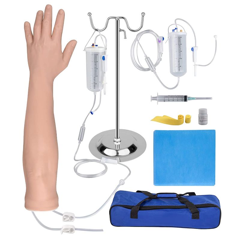 Photo 1 of 
SimCoach Intravenous Practice Arm, Phlebotomy Practice Kit, IV Venipuncture Training Arm for Injection and Infusion, Medical EducationTraining Model