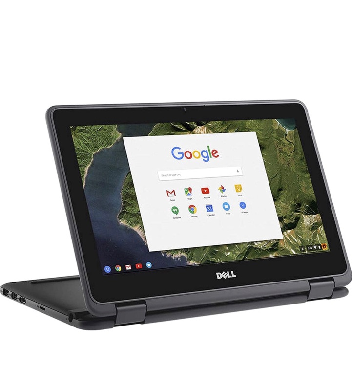 Photo 1 of 2021 Dell 11.6-inch Convertible 2-in-1 Touchscreen Chromebook, Intel Celeron Processor Up to 2.48GHz, 4GB Ram 16GB SSD, HDMI, Chrome OS (Touchscreen) (Renewed)