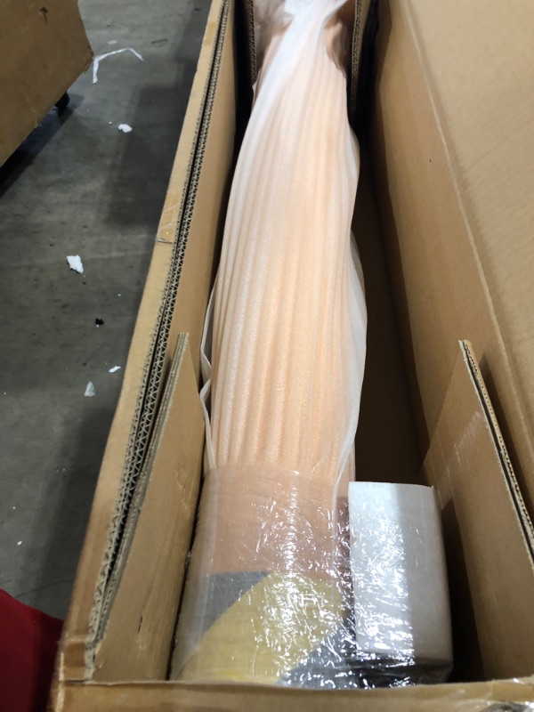 Photo 2 of DorBuphan 36-4.5 Bollards 4-1/2" OD 36" Height Safety Bollard Yellow Powder Coat Street Bollard Parking Post 4 Free Anchor Bolts for Garage or Parking Lot 36"H X 4.5"D