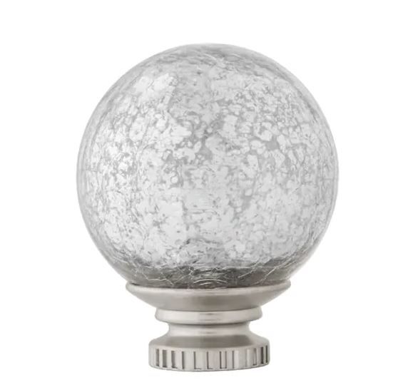 Photo 1 of  Mercury Glass Spheres 1 in. curtain rod Finial(1pc)