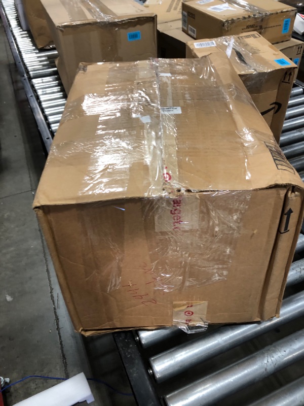 Photo 1 of White Bounce House with Blower, Inflatable Trampoline for Kids, Bounce House with Slide, Basketball Hoop, Target Ball, Durable and Easy to Install, Suitable for Kids Birthday 6FT×4.6FT white bounce house