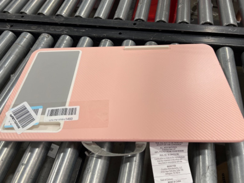 Photo 2 of LapGear Home Office Lap Desk with Device Ledge, Mouse Pad, and Phone Holder - Pink - Fits up to 15.6 Inch Laptops - Style No. 91584 Blush Pink