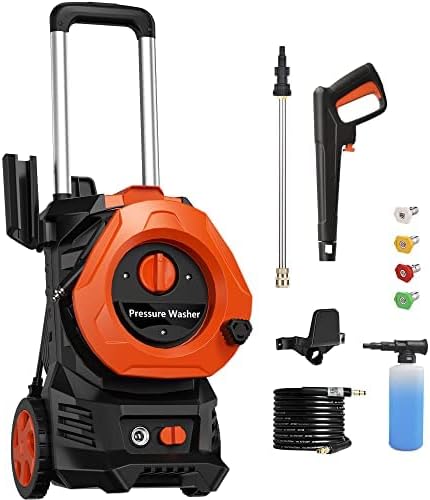 Photo 1 of Electric high Power Washer 4000PSI Max 2.5 GPM Electric Pressure Washer with 25Ft Hose,Foam Cannon,4 Quick Connect Nozzles