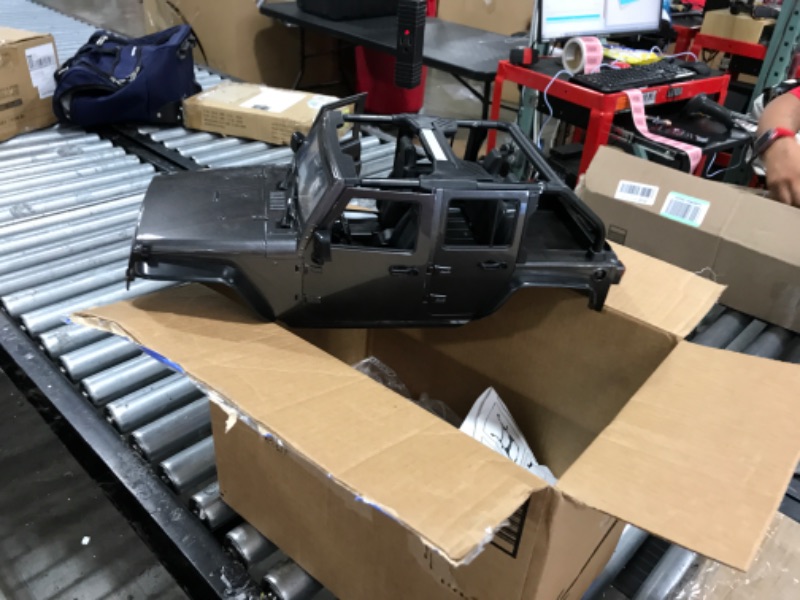 Photo 2 of 1/10 Scale RC Body Unassembled Kit 313mm Wheelbase Pickup Body Shell RC Crawler Body 12.3in for 1/10 RC Crawler Axial SCX10 SCX10 II TRX4 Redcat GEN8 (Dark Grey)