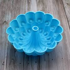 Photo 1 of 100% Food Grade Peacock Feather Shaped Pastry Bread Cheese Birthday Cake Silicone Mould Bakeware E745
