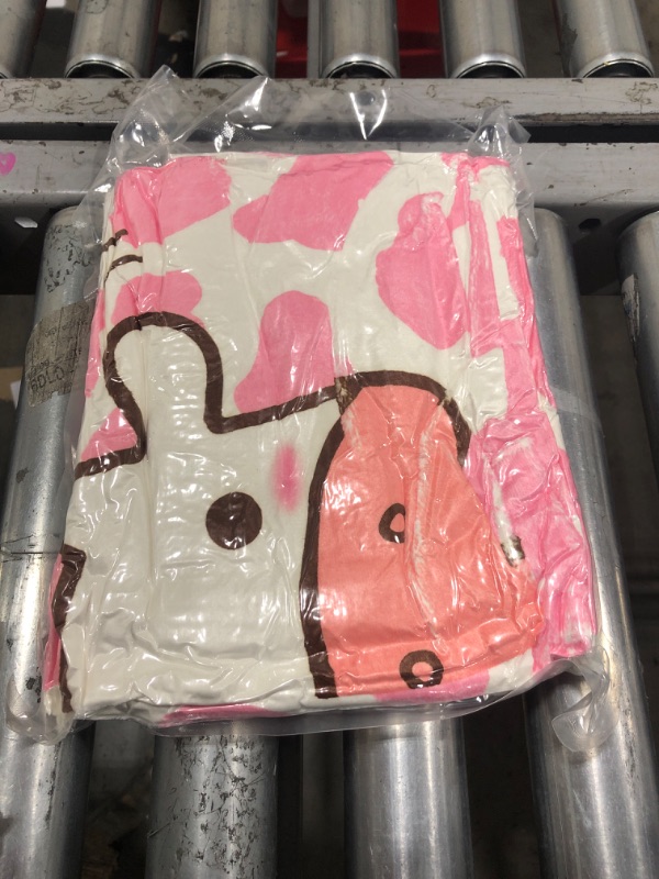 Photo 1 of COW PRINT PINK BLANKET 