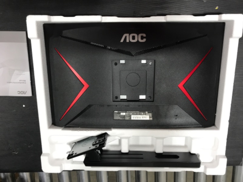 Photo 2 of AOC C24G1A 24" Curved Frameless Gaming Monitor, FHD 1920x1080, 1500R, VA, 1ms MPRT, 165Hz (144Hz supported), FreeSync Premium, Height adjustable Black 24 in FHD Curved 165Hz 1ms