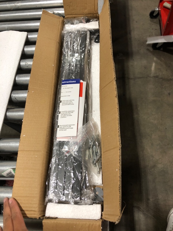 Photo 1 of lanliebao 23 Inch Stainless Steel Wall Shelf Metal Shelving Heavy Duty Commercial or Household Grade Wall Mount Microwave Oven Shelf with Fixing Kit (Grey Width 23 in)