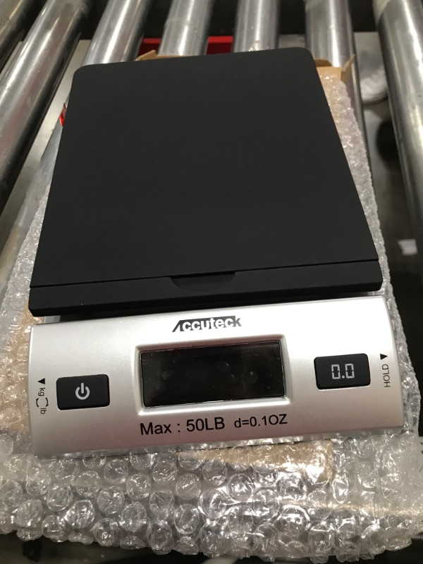 Photo 2 of ACCUTECK All-in-1 Series W-8250-50bs A-Pt 50 Digital Shipping Postal Scale with Ac Adapter, Silver