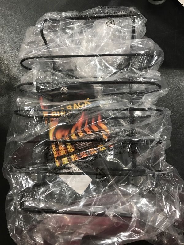 Photo 1 of MOUNTAIN GRILLERS BBQ Rib Racks for Smoking, Gas Smoker or Charcoal Grill, Sturdy & Non Stick Standing for gas grill, bbq grill, Holds Up to 5 Baby Back Ribs, Grilling & Barbecue Gifts for Men Black