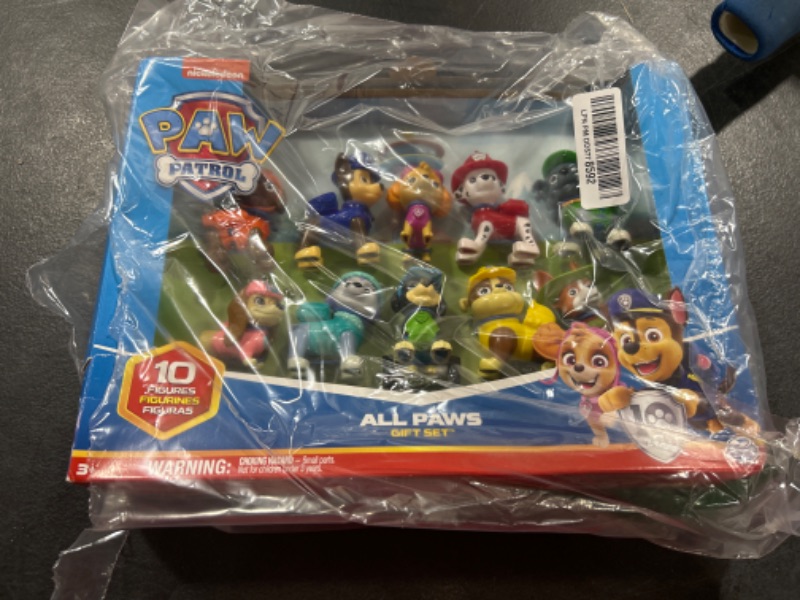 Photo 2 of Paw Patrol, 10th Anniversary, All Paws On Deck Toy Figures Gift Pack with 10 Collectible Action Figures, Kids Toys for Ages 3 and up Toy Figures Gift Pack (10 Characters)