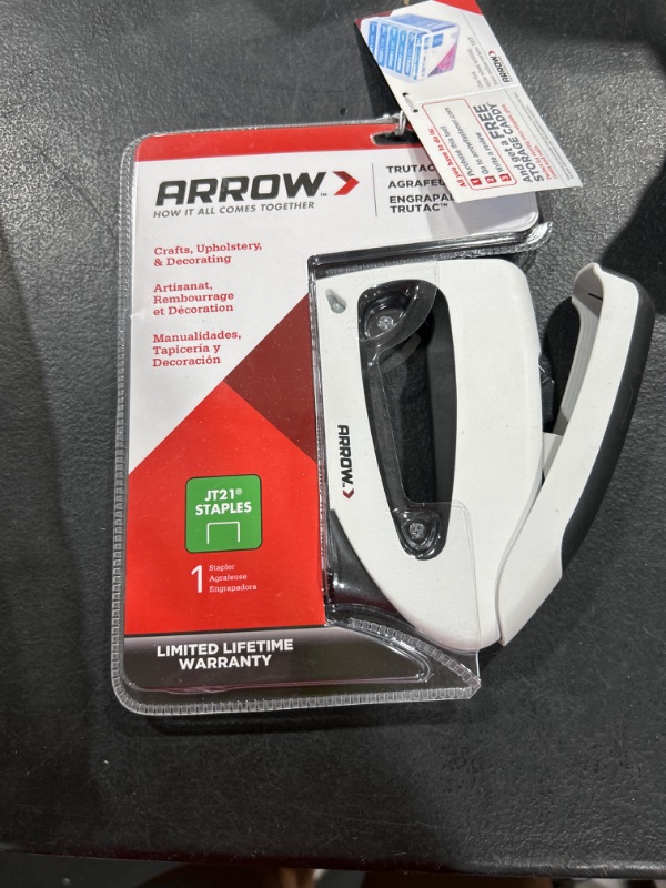 Photo 2 of Arrow TruTac Forward-Action Staple Gun White Model TT21
