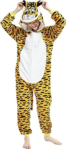 Photo 1 of BUCOTA Tiger Onesie Costume Adult Halloween Women's Novelty OnePiece Pajamas Large