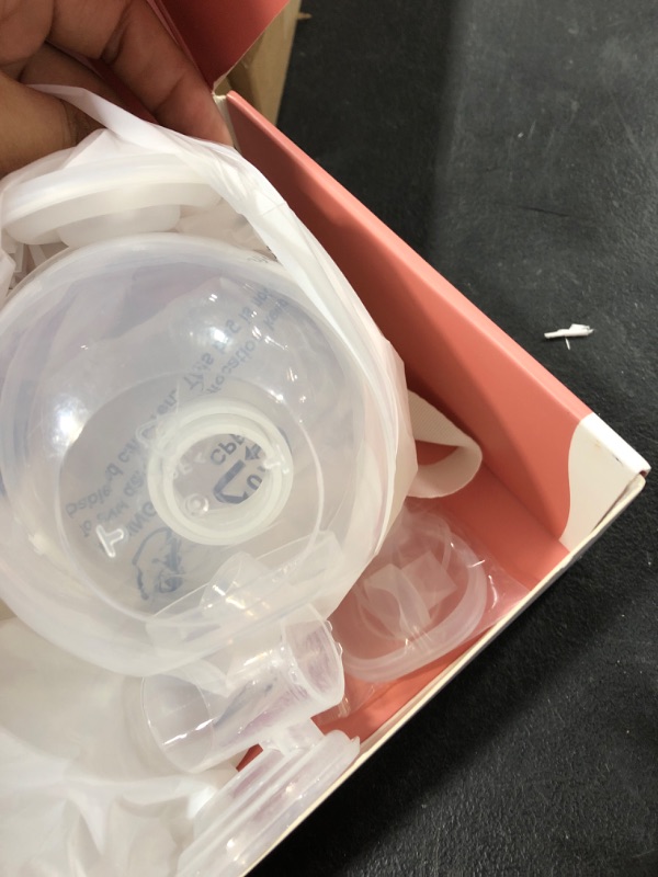 Photo 2 of Bellababy Wearable Breast Pumps Hands Free Low Noise, Breastfeeding Double Electric Breast Pumps Come with 24mm Flanges, 4 Modes & 6 Levels Suction, 2PCS