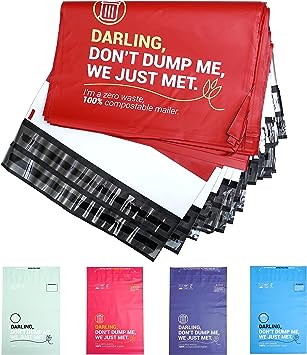 Photo 1 of BeauVibe Compostable Mailers - 10 x13 Poly Mailers - Recyclable Shipping Bags -Red Poly Mailers - Reusable Shipping Envelopes - Eco Friendly Shipping Mailers For Small Business https://a.co/d/gjApB7U
