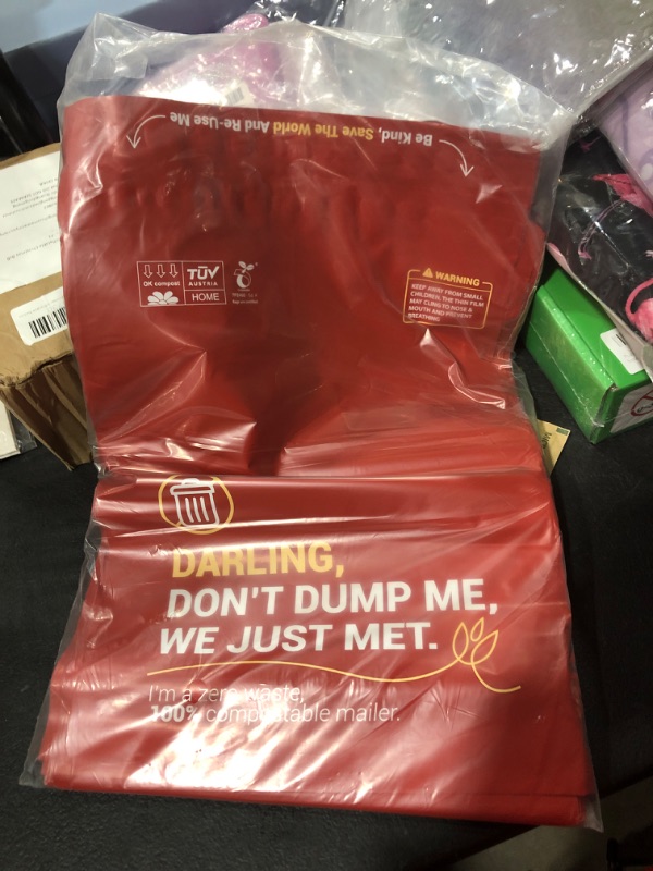 Photo 1 of BeauVibe Compostable Mailers - 10 x13 Poly Mailers - Recyclable Shipping Bags -Red Poly Mailers - Reusable Shipping Envelopes - Eco Friendly Shipping Mailers For Small Business https://a.co/d/gjApB7U