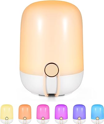 Photo 1 of FLOCNOKY Night Lights for Kids, Baby Nursery Night Light with Dimmable Warm Lights & Color Changing, Rechargeable Portable Kids Night Lights for Bedroom, Breastfeeding, Camping 