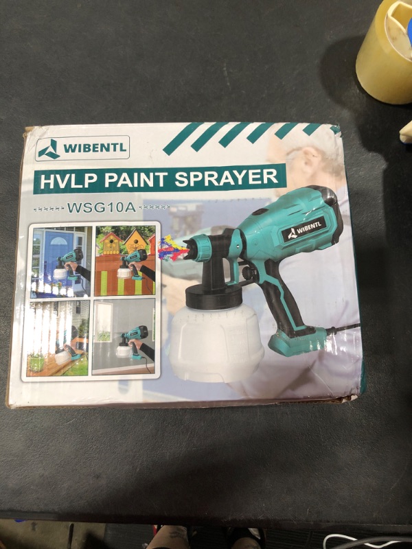 Photo 2 of Rrtizan Paint Sprayer, 800W High Power HVLP Spray Gun, Electric Paint Gun with 3 Copper Nozzles, 3 Spray Patterns for Painting Ceiling, Fence, Cabinets, Tables, Chairs, Walls and Crafts