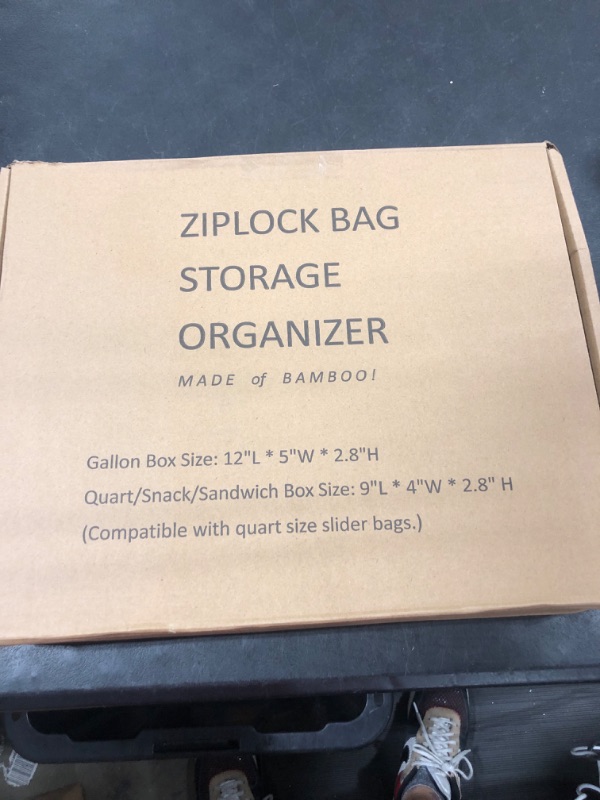 Photo 2 of ZIPLOCK BAG STORAGE ORGANIZER 