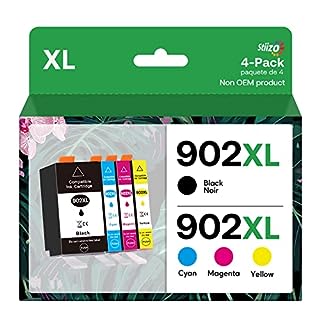 Photo 1 of 902XL Ink Cartridges Combo Pack Compatible for HP 902 XL Work with HP Officejet Pro 6978 6960 6962 6968 6970 6954 6958 6950 6951 Printers (Black, Cyan, Magenta, Yellow, 4 Pack, High Yield) (B0BVLTGK3Q)
