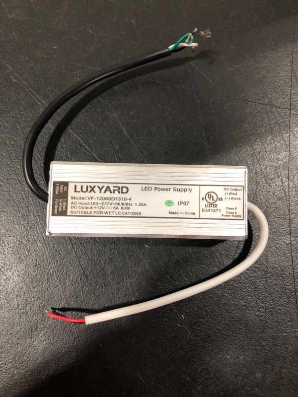 Photo 2 of [UL Listed] LED Driver 12v 60W Waterproof IP67 Class 2 LED Power Supply Transformer 100V-277V AC to 12V DC Low Voltage Output for 12V Constant LED Products (60W-12V) 