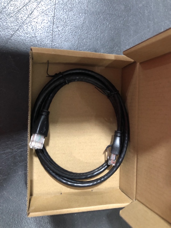 Photo 2 of Amazon Basics RJ45 Cat-6 Ethernet Patch Cable, 1Gpbs Transfer Speed, Gold-Plated Connectors, 50 Foot