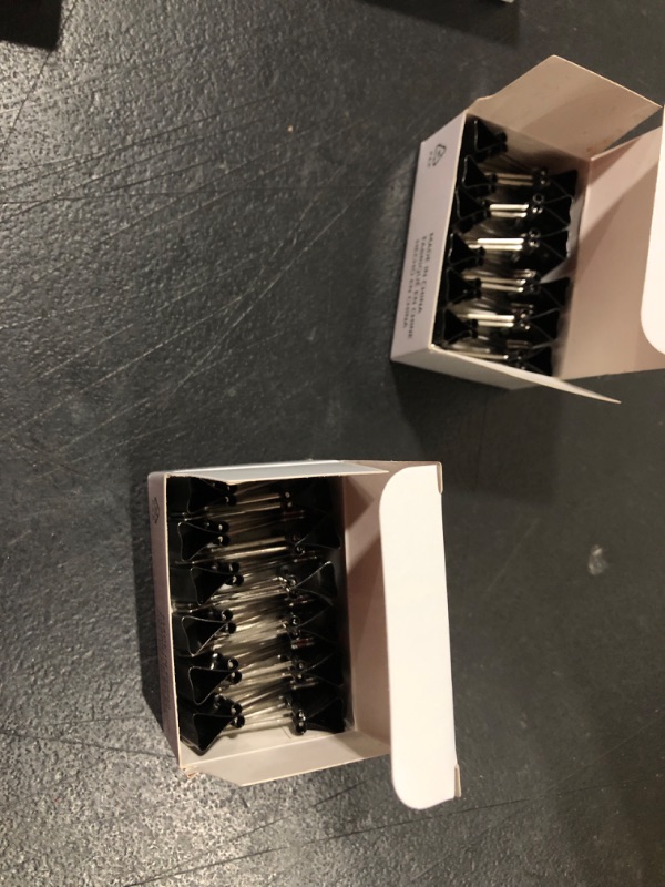 Photo 1 of 120 Pack Mini Binder Clips, Black Binder Clips, Small Paper Clips 15mm 5/8 Inch. Micro Size Office Clips for Home School Office and Business.
