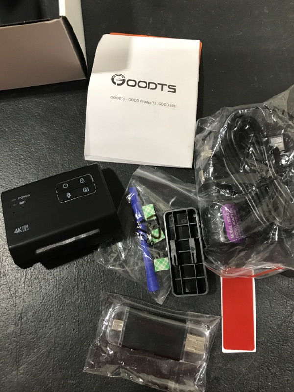 Photo 2 of 4K Dash Cam Front, GOODTS Car Camera 2160P with WiFi, Dash Camera for Cars with Dedicated Car Charger, Dashcam with App Control,G-Sensor,Parking Monitor,3M Bracket,No Screen,64GB SD Card