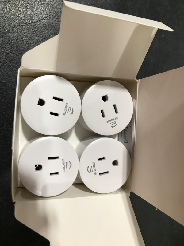 Photo 2 of Smart Plug EIGHTREE, Alexa Smart Plugs That Work with Alexa and Google Home, Compatible with SmartThings, Smart Outlet with WiFi Remote Control and Timer Function, 2.4GHz Wi-Fi Only, 4Packs